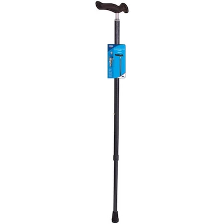 Carex Health Brands Carex Health Brands Carbon Gray Comfort Grip Walking Cane Aluminum/Plastic 37 in. H X 4 in. L FGA51000 0000